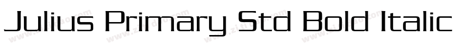 Julius Primary Std Bold Italic字体转换